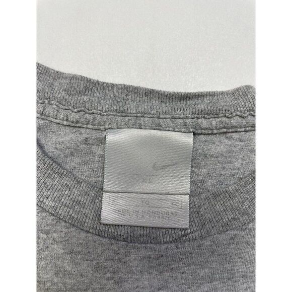 VINTAGE Nike Big Center Swoosh T-shirt Men XL Gray Short Sleeve 90s - Picture 4 of 5